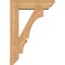 Ekena Millwork Balboa Slat Smooth Bracket w/ Offset Brace, Western Red Cedar, 5 1/2"W x 18"D x 26"H BKT0604X18X26BOA06SWR - alternate 3